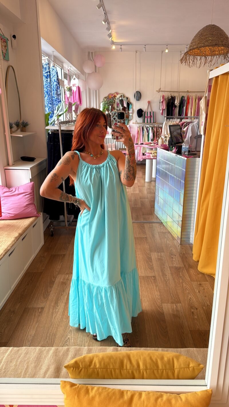 ROBE TRESSIA  TURQUOISE