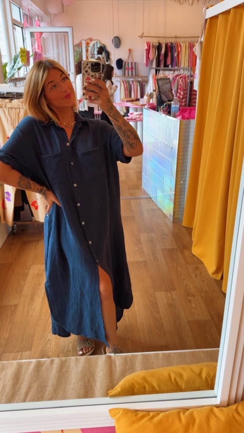 ROBE AGREABLE   MARINE