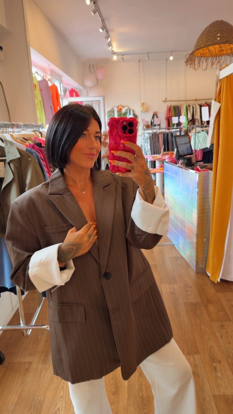 BLAZER OVERSIZE MOKA       S/M