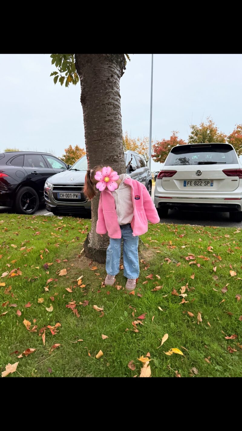 VESTE SHERPA ROSE  4 ANS