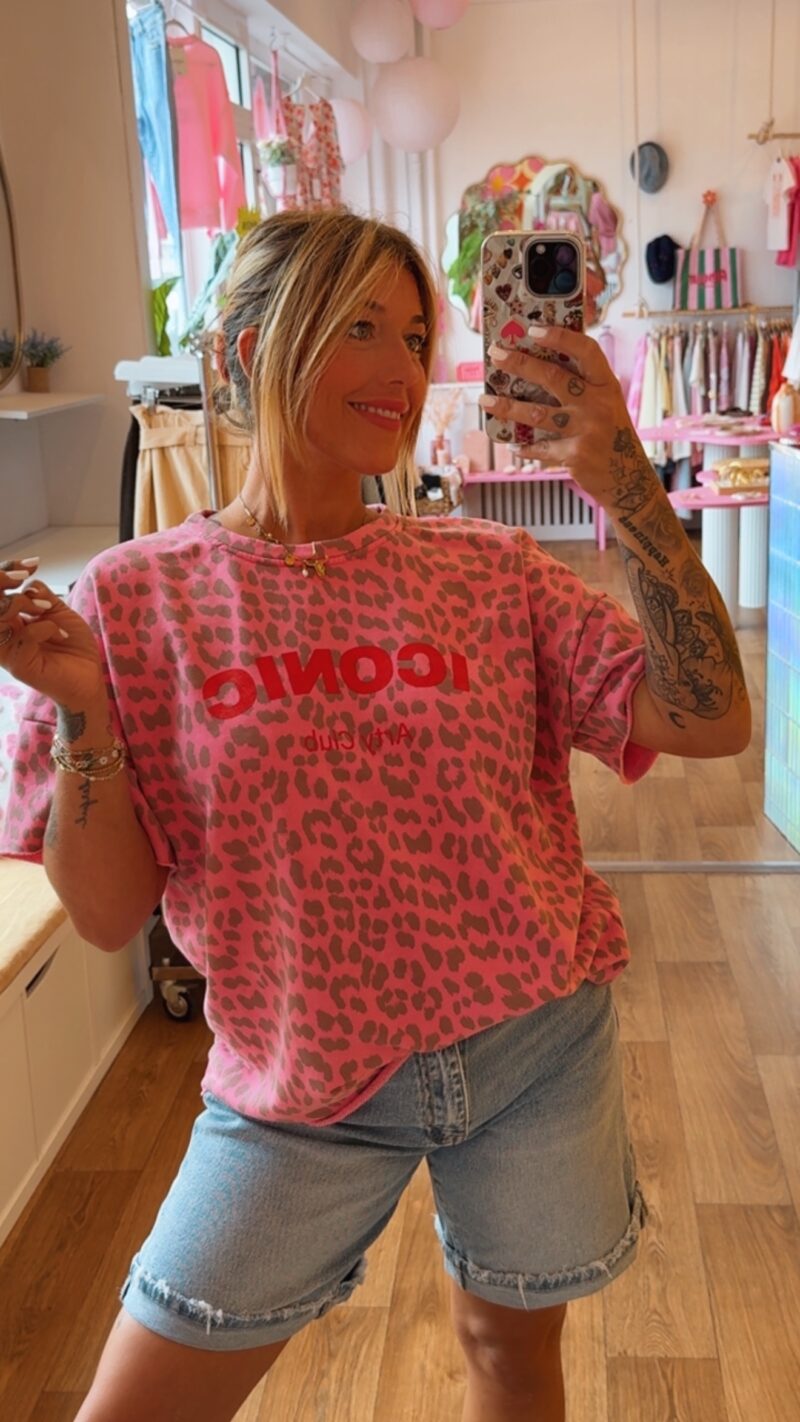 SWEATSHIRT LEOPARD ICONIC ROSE