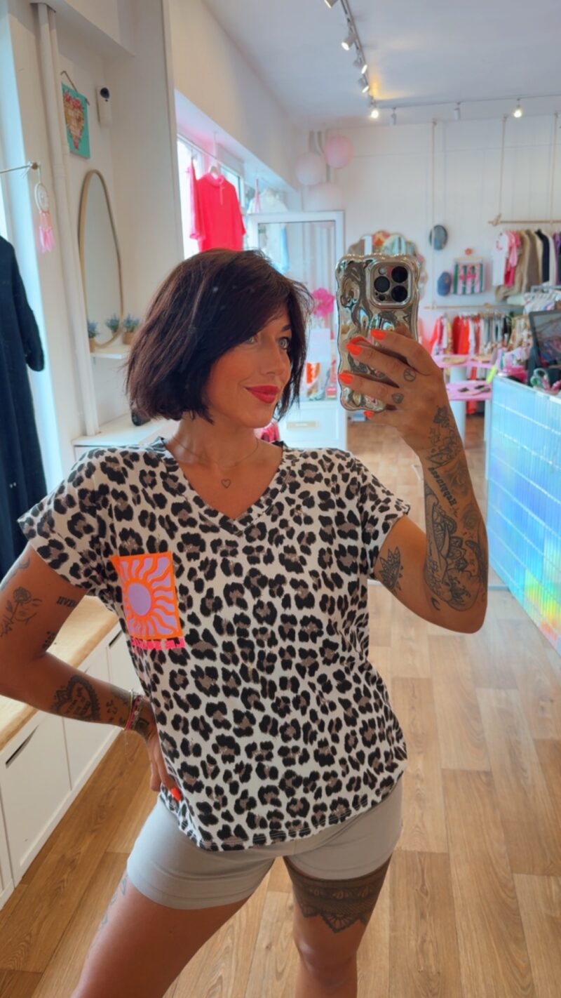 T SHIRT SOLEIL  COL V LEOPARD