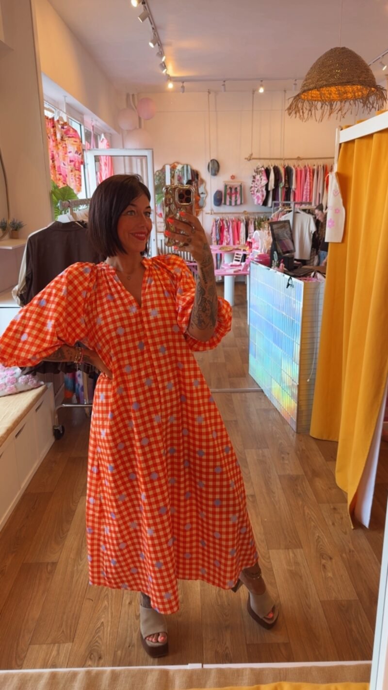ROBE ROSE GROSSE FLEUR
