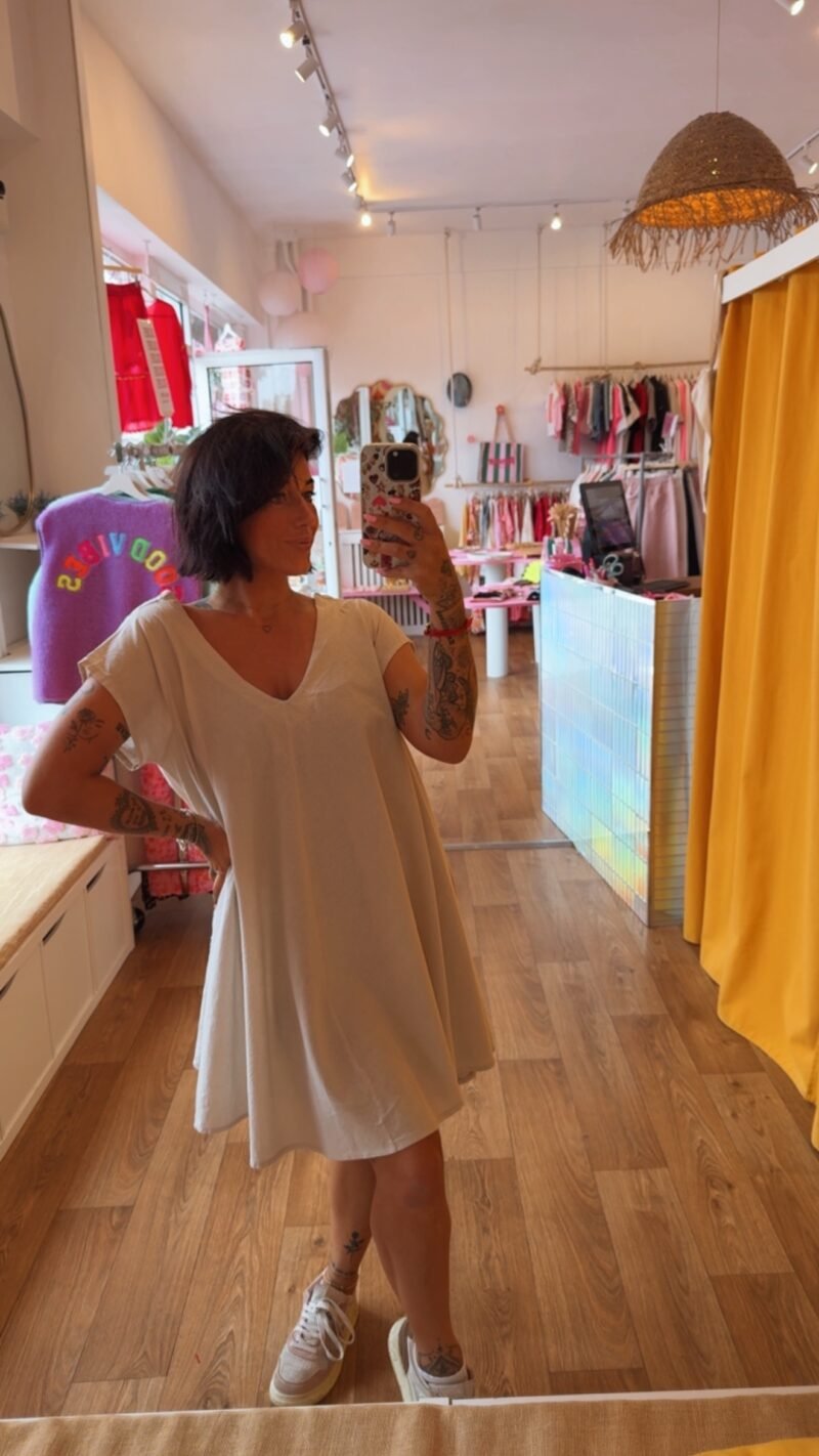 ROBE ECRU PILA