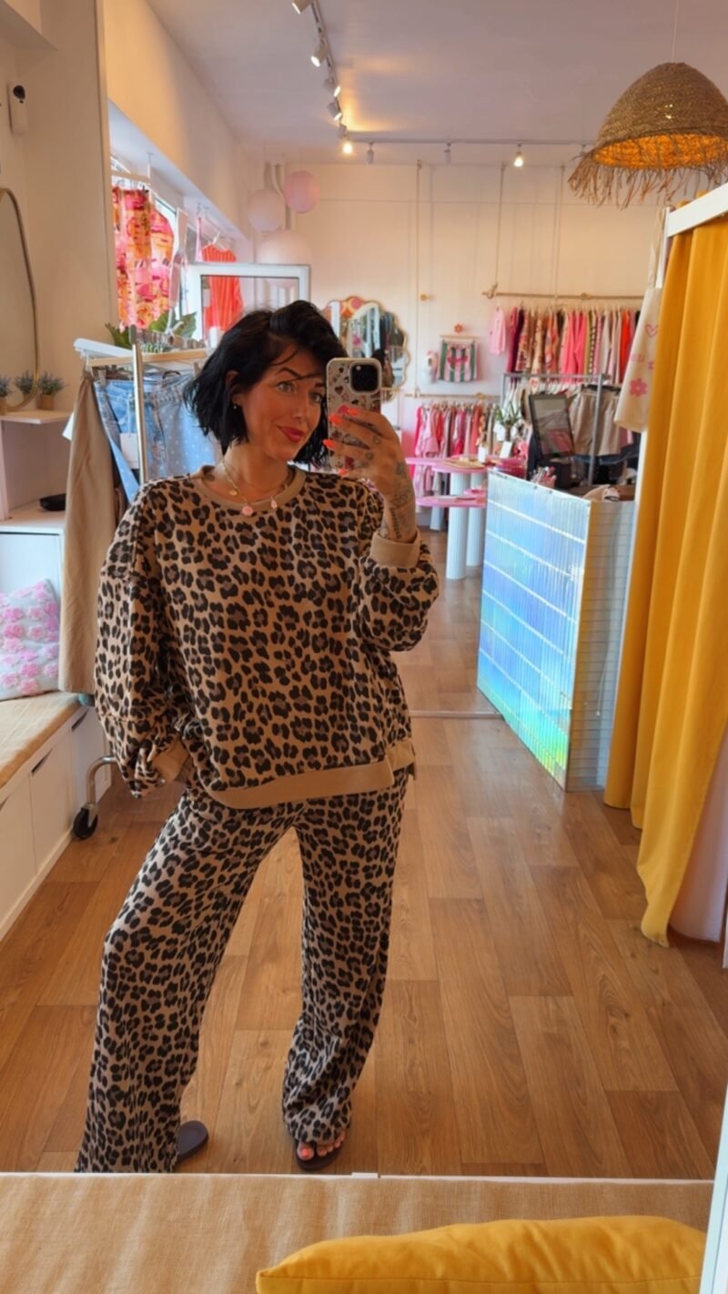 SWEAT JOG LEOPARD  MIUMIU