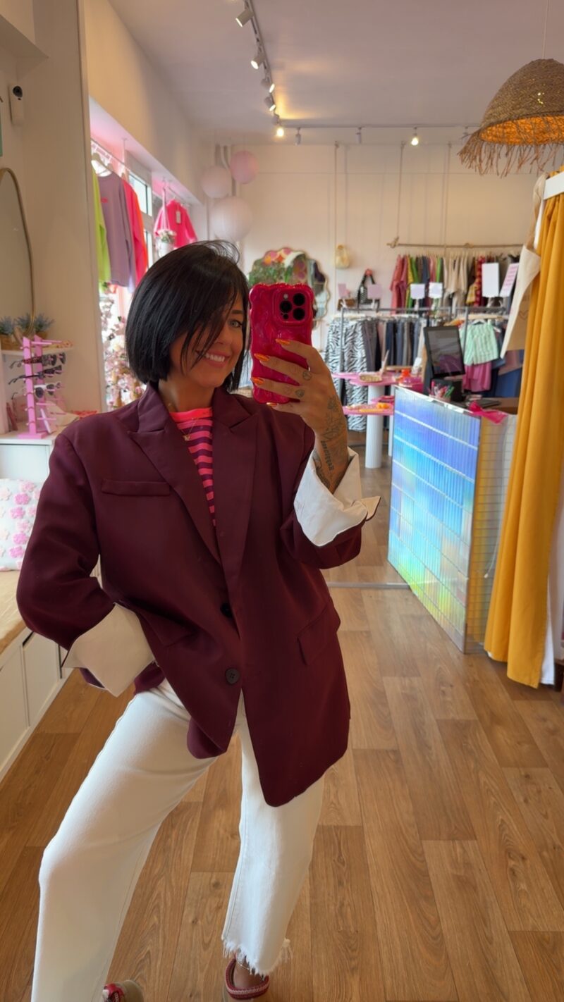 BLAZER OVERSIZE  BORDEAUX