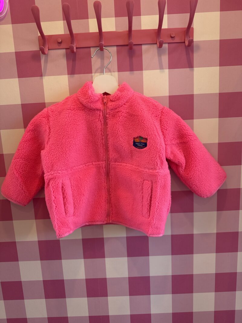 VESTE SHERPA ROSE  FLUO 6 ANS