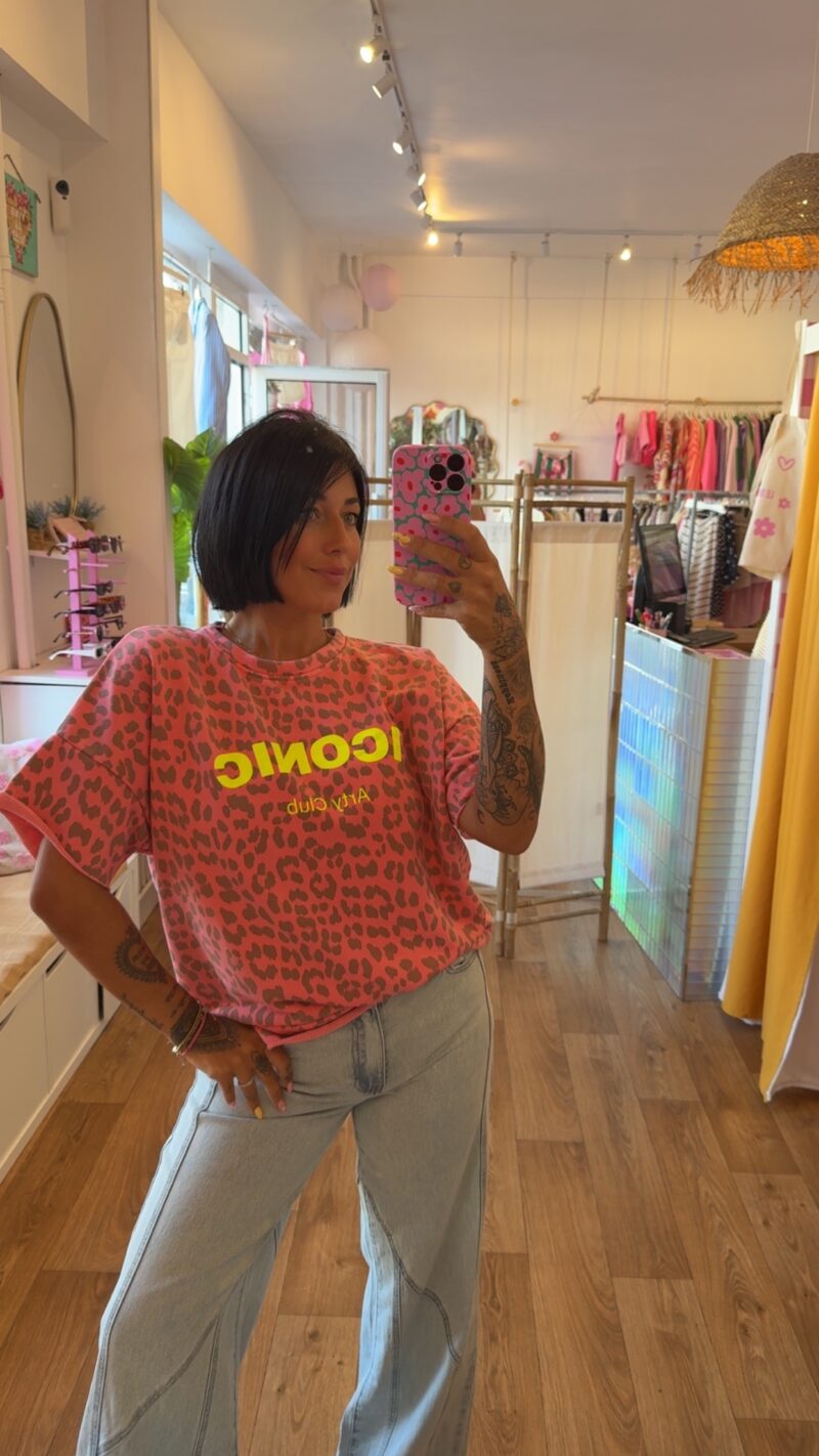 SWEATSHIRT LEOPARD ICONIC ROSE