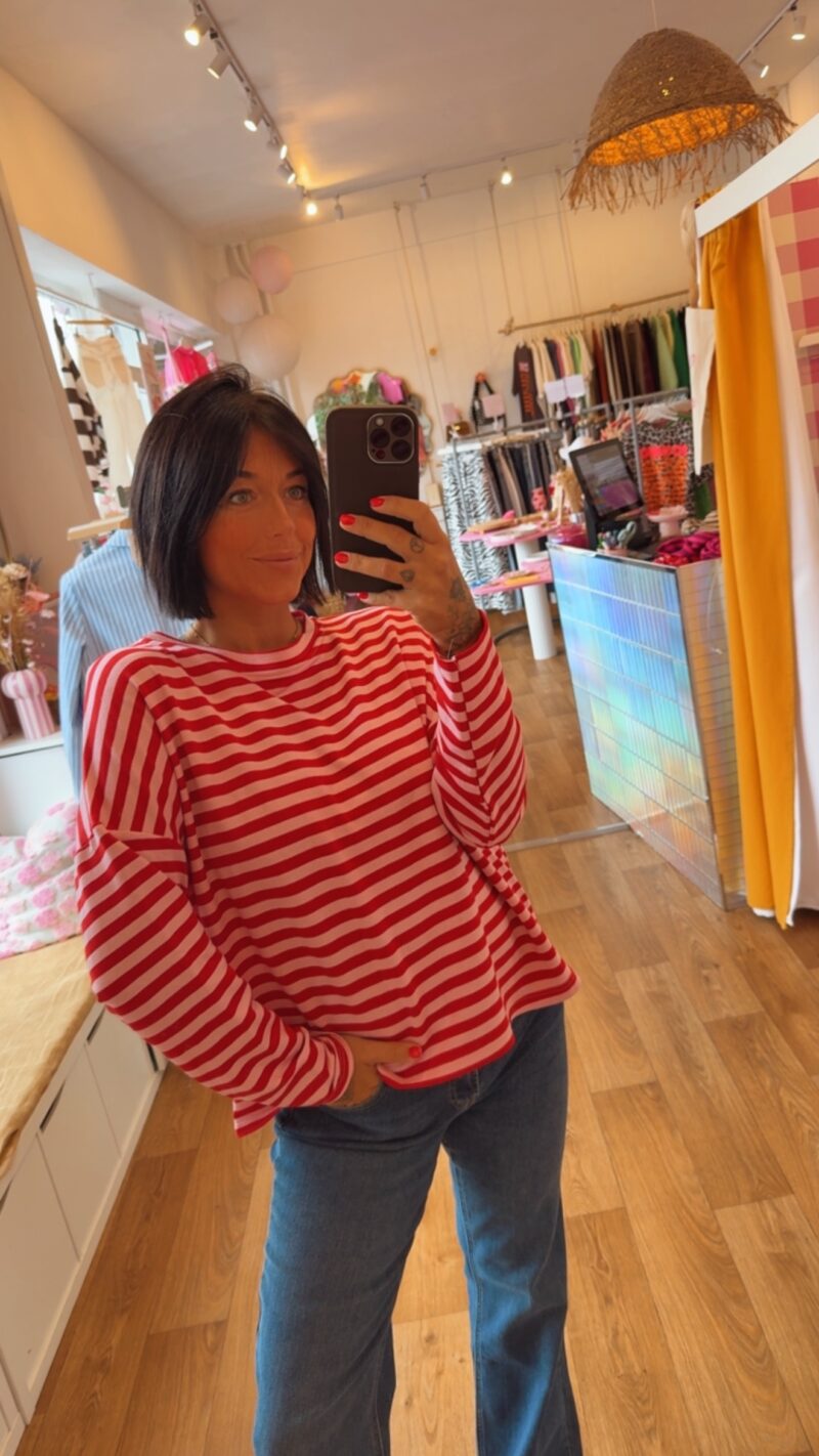 TOP BRIGITTE  ROSE/ROUGE