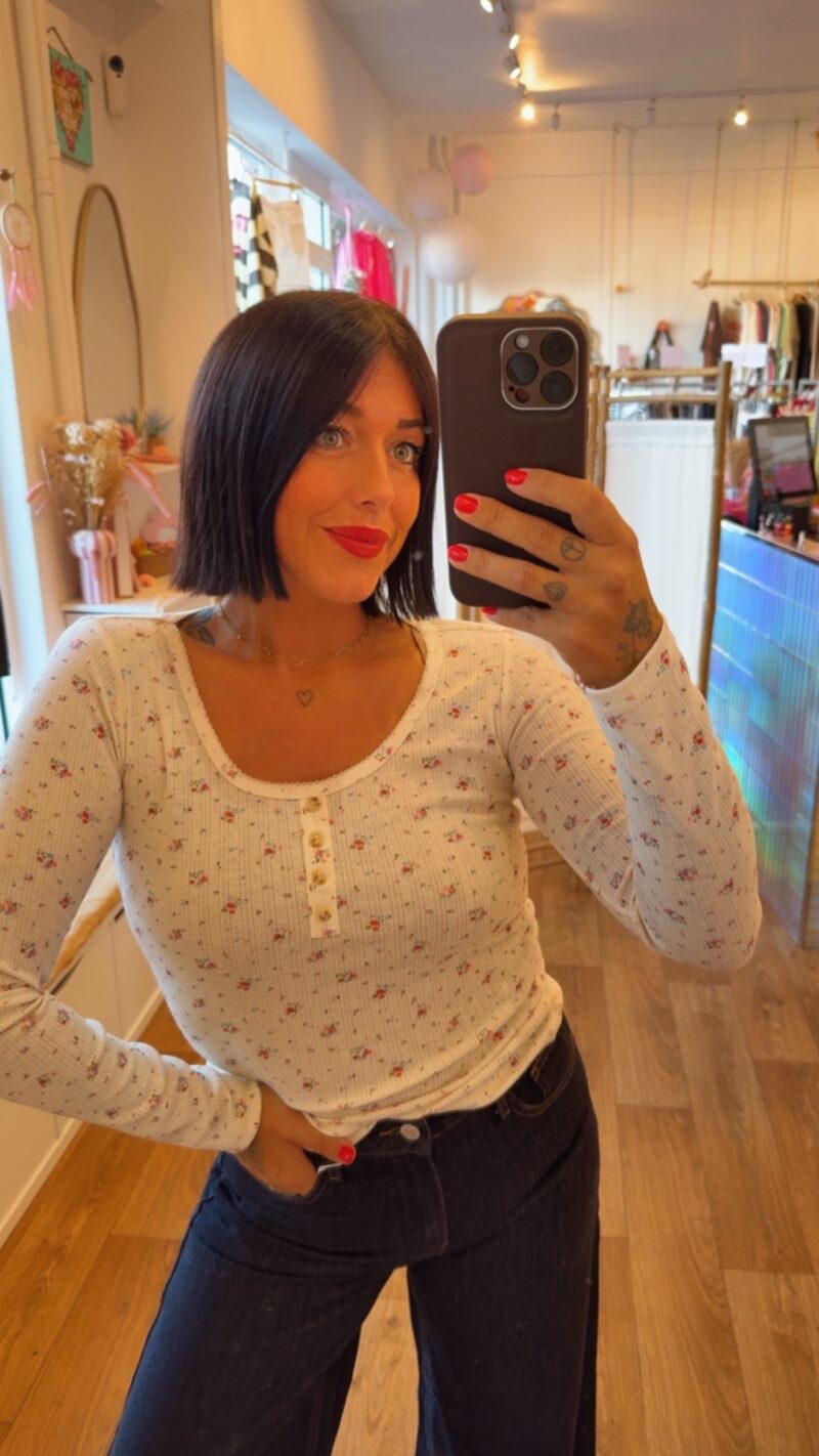 TOP FLEURIE  M/L
