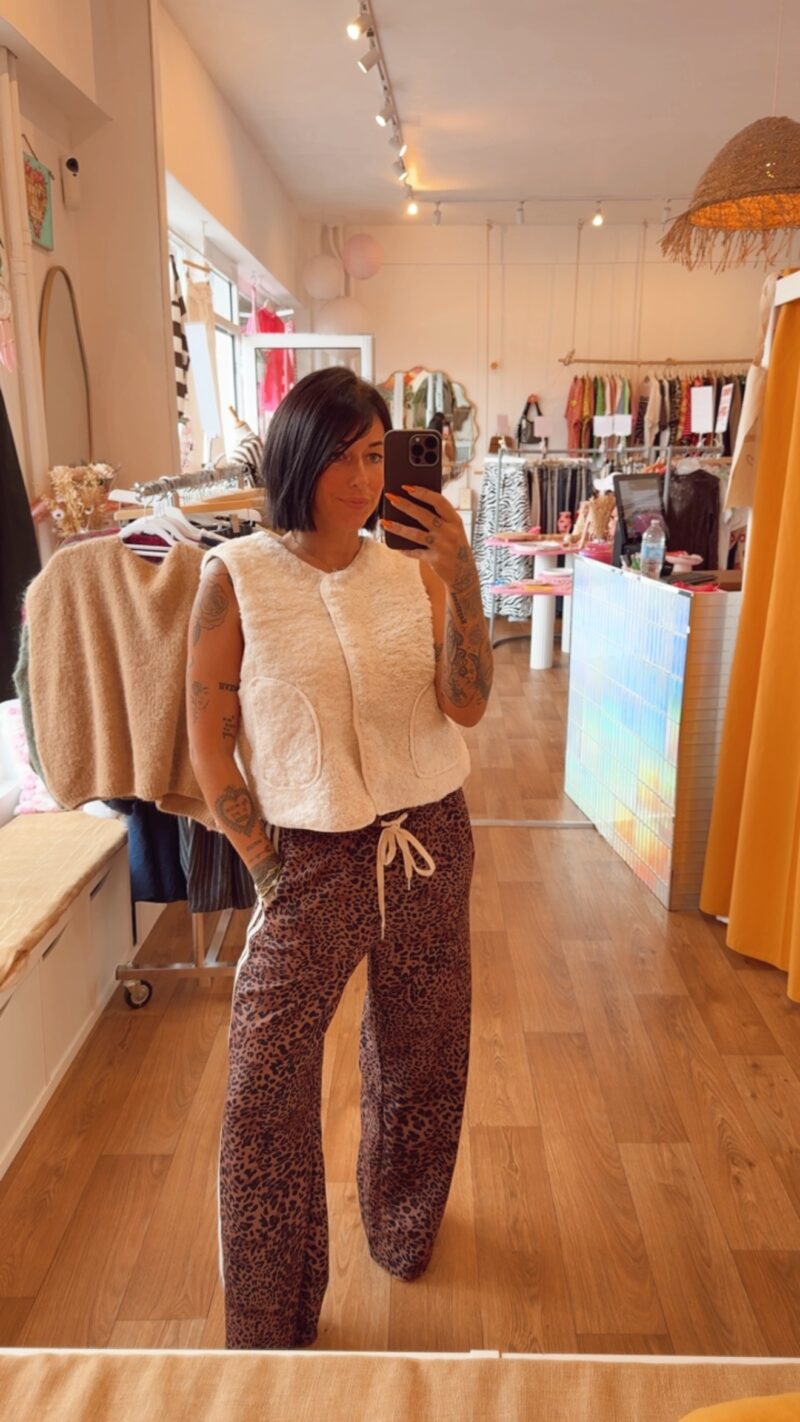 PANTALON DE JOG MINI LEO FONCE
