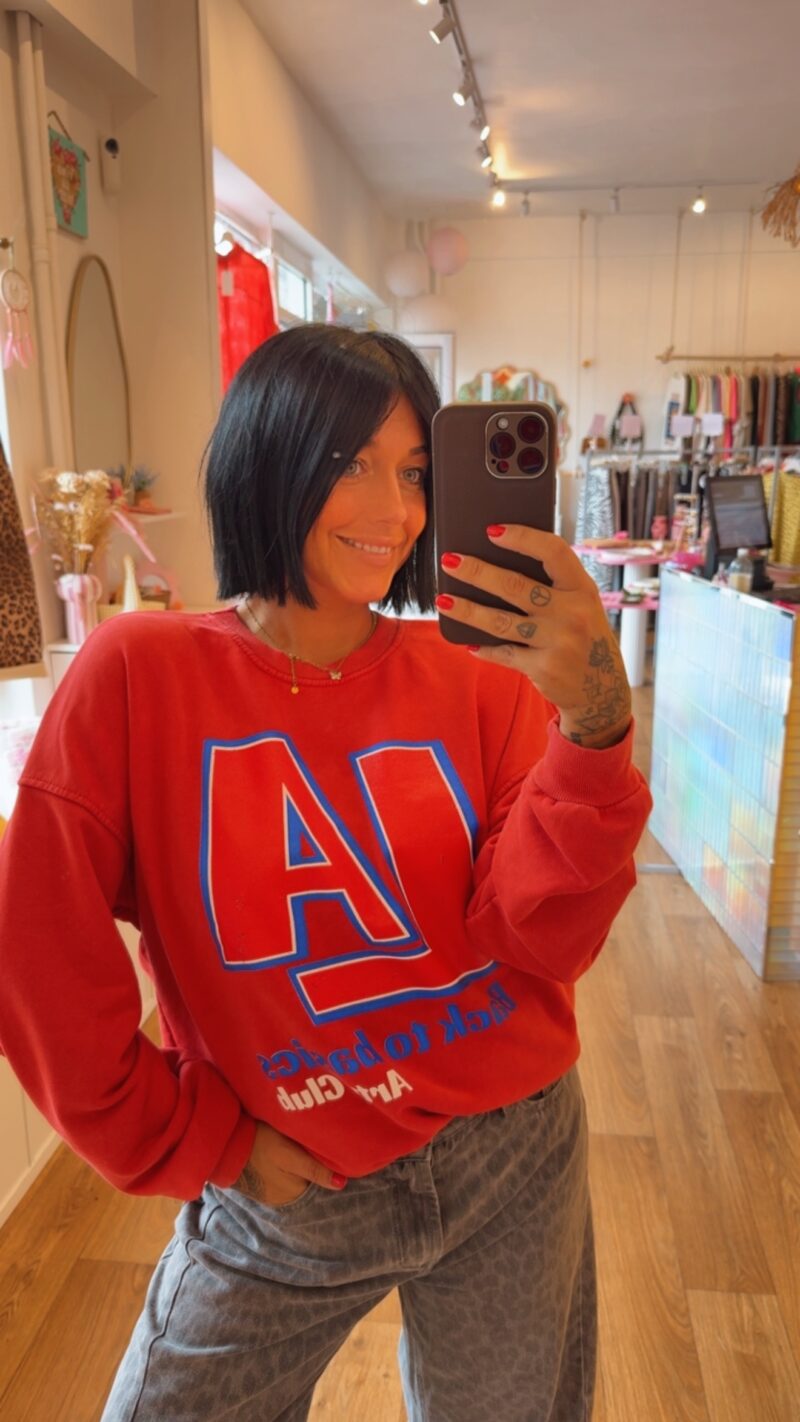 SWEAT  " LA "   ROUGE