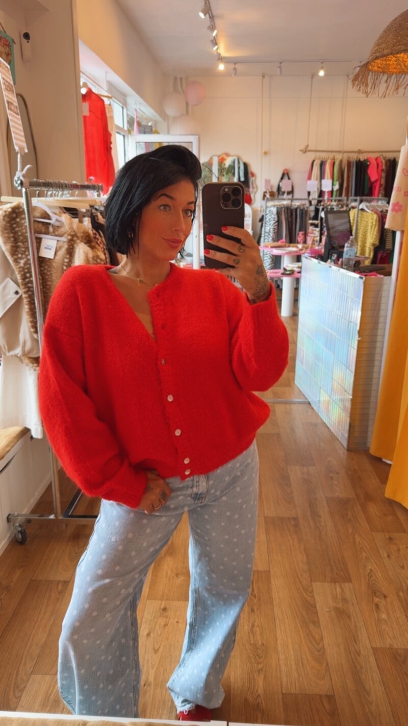 GILET UNI ROUGE