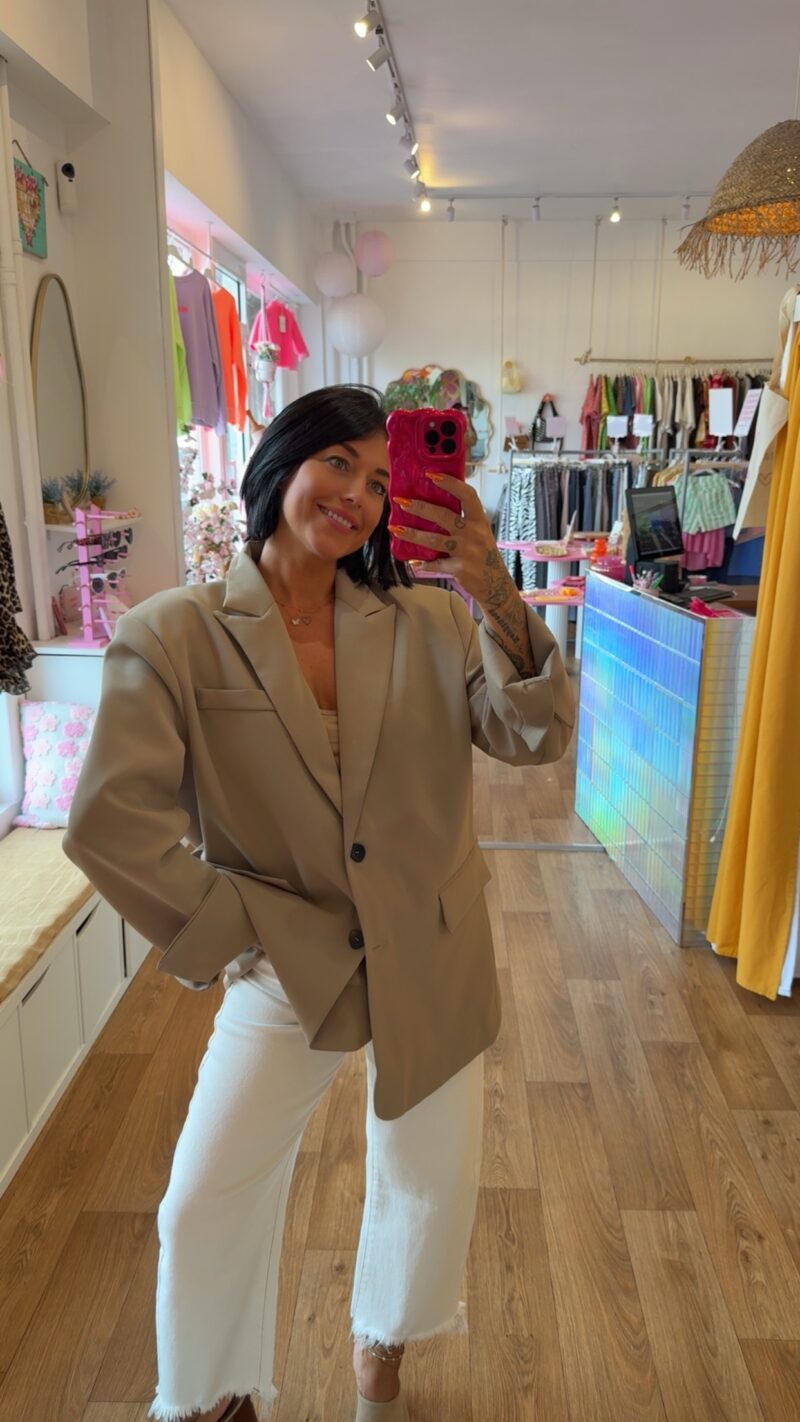 BLAZER OVERSIZE FULL BEIGE