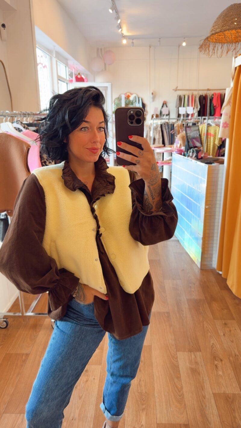 GILET BREBIS JAUNE
