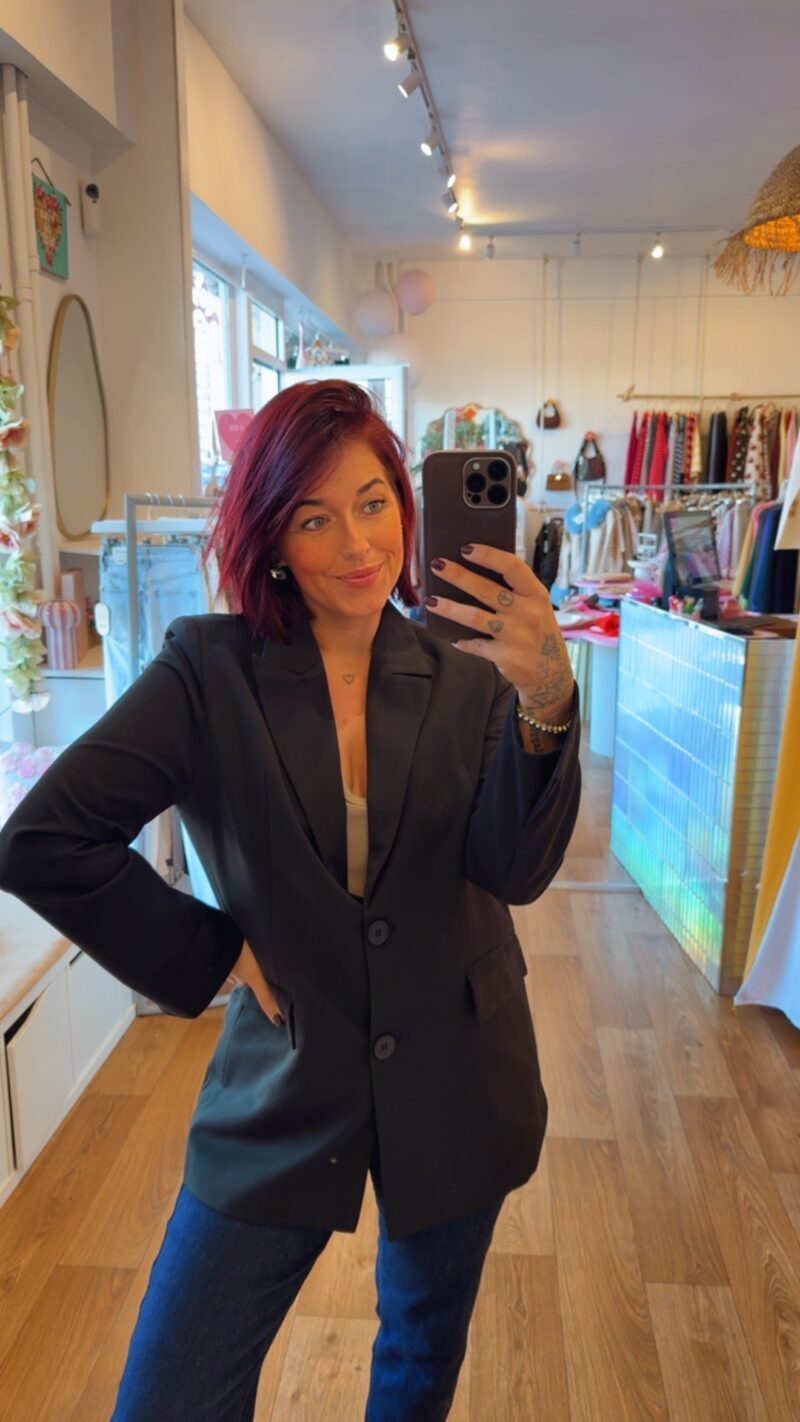 BLAZER DENTELLE NOIR   M/L