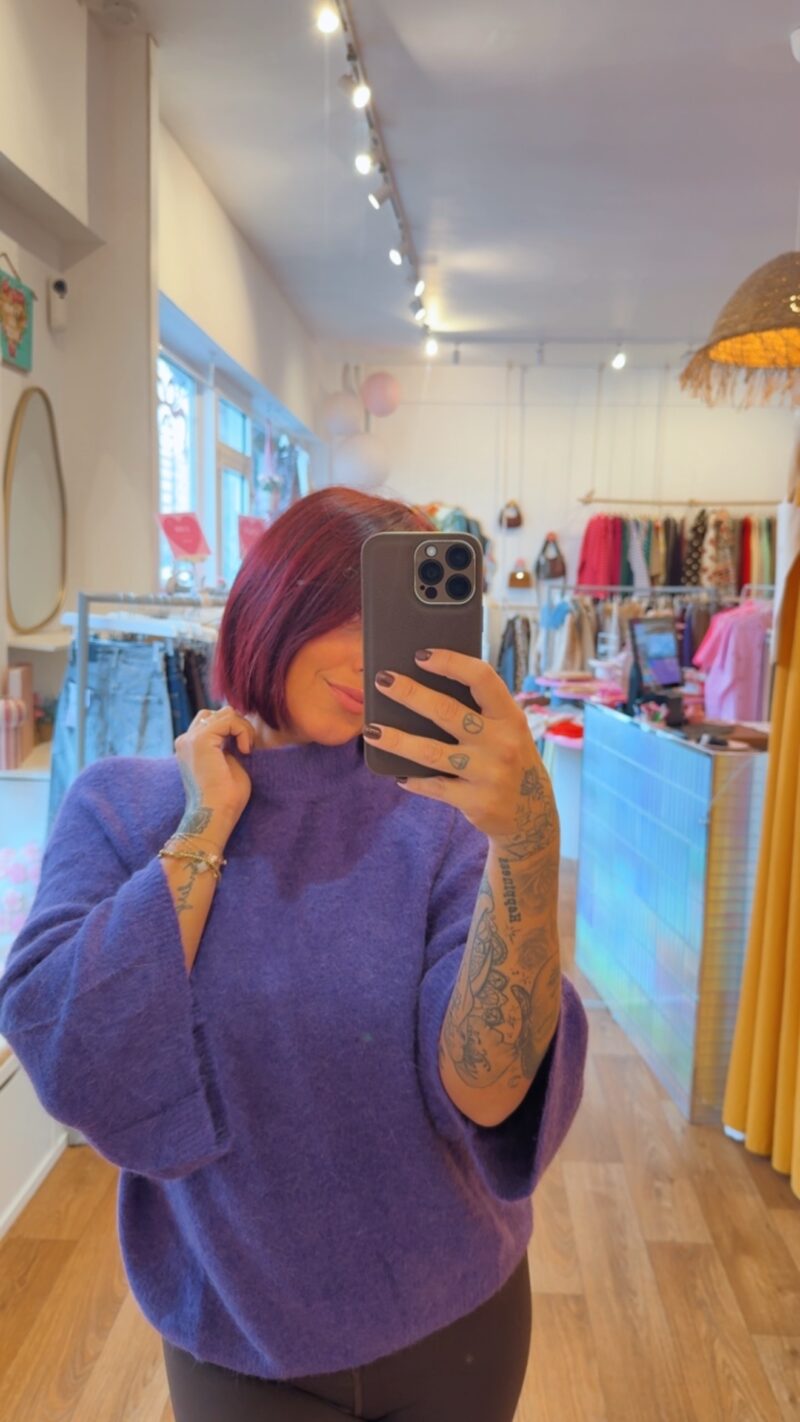 PULL LOLAA COL MONTANT  VIOLET