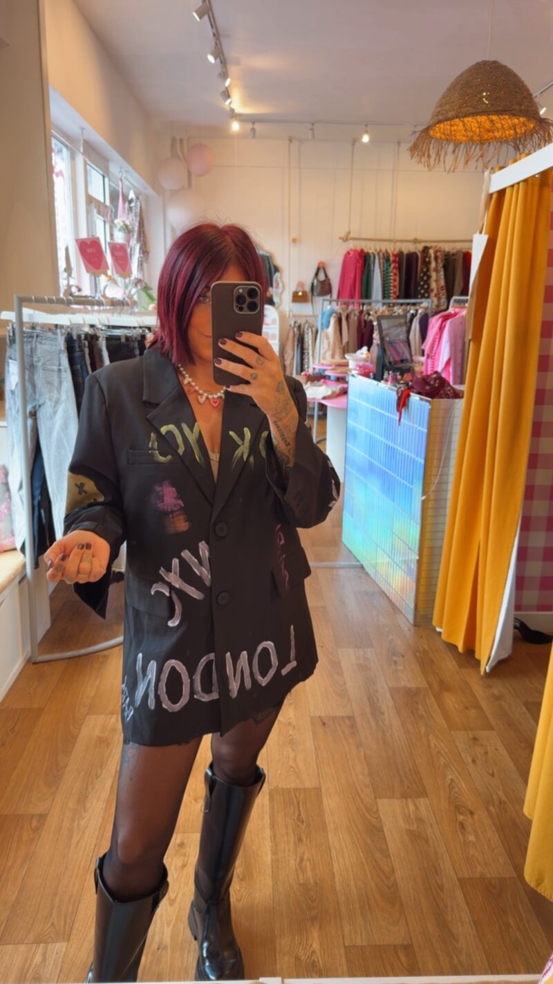 BLAZER NOIR SMILEY  T . 2